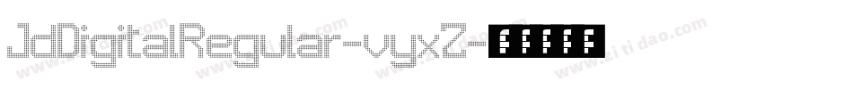 JdDigitalRegular-vyxZ字体转换
