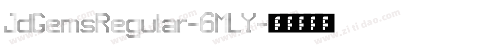 JdGemsRegular-6MLY字体转换