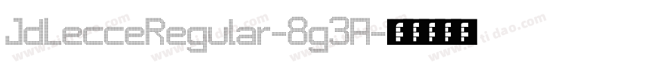 JdLecceRegular-8g3A字体转换