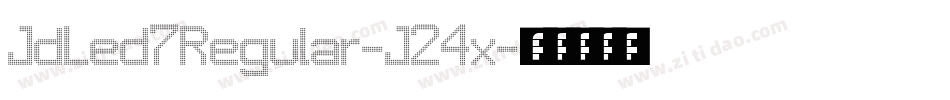 JdLed7Regular-J24x字体转换