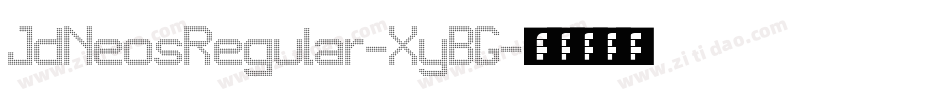 JdNeosRegular-XyBG字体转换