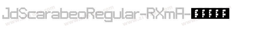 JdScarabeoRegular-RXmA字体转换