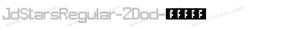 JdStarsRegular-2Dod字体转换