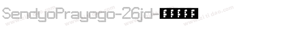 SendyoPrayogo-26jd字体转换