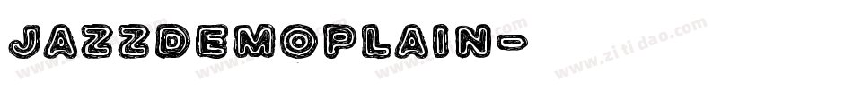 JazzDemoPlain字体转换