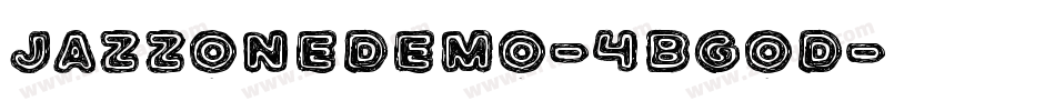 JazzOneDemo-4BgOD字体转换