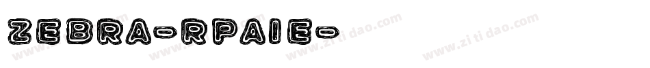 Zebra-RpA1e字体转换