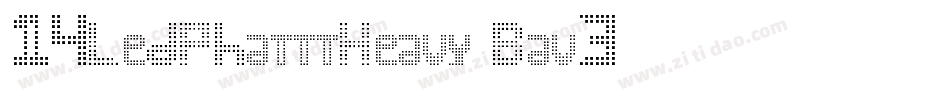 14LedPhatttHeavy-Bav3字体转换