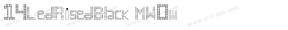 14LedRisedBlack-MW0w字体转换