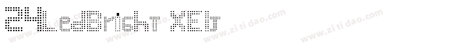 24LedBright-XElj字体转换