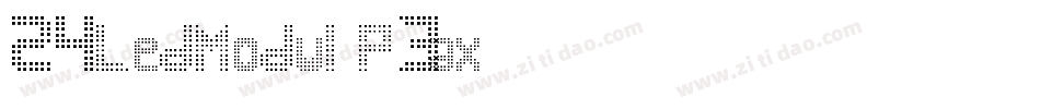 24LedModul-P3ax字体转换