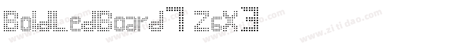 BoldLedBoard7-ZgX3字体转换