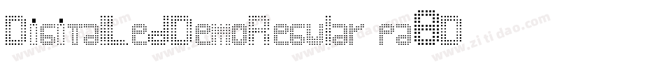 DigitalLedDemoRegular-pa8D字体转换