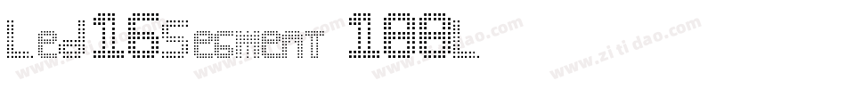 Led16Segment-188L字体转换