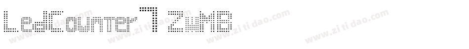 LedCounter7-ZwMB字体转换