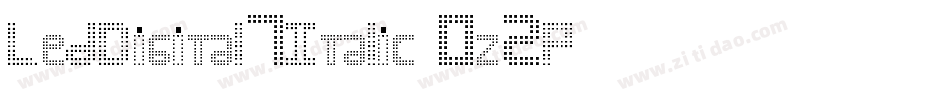 LedDigital7Italic-0z2P字体转换