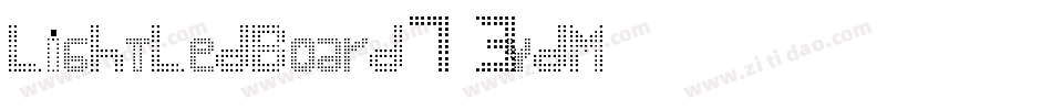 LightLedBoard7-3ydM字体转换