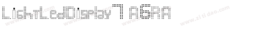 LightLedDisplay7-A6RA字体转换