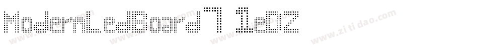 ModernLedBoard7-1eDZ字体转换