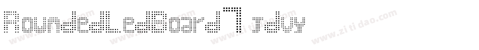 RoundedLedBoard7-jdvy字体转换