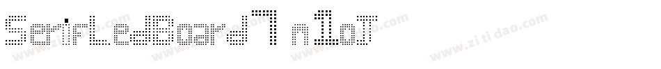 SerifLedBoard7-n1oJ字体转换