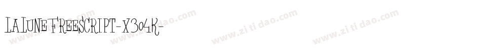 LaLuneFreeScript-x3o4K字体转换
