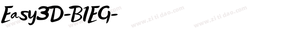 Easy3D-B1EG字体转换