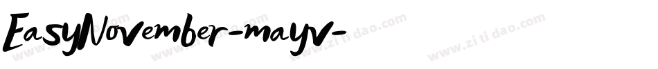 EasyNovember-mayv字体转换