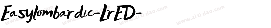 Easylombardic-LrED字体转换