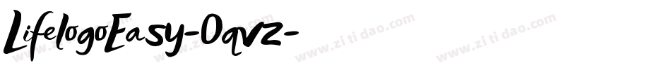 LifelogoEasy-0qvz字体转换