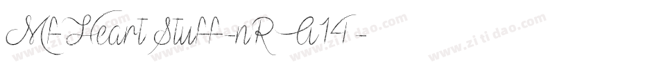 MfHeartStuff-nRA14字体转换