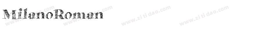 MilanoRoman字体转换
