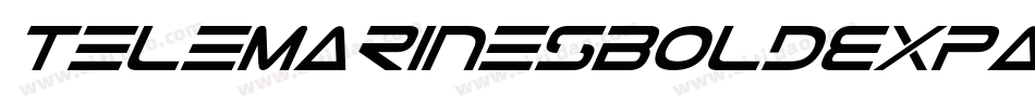TeleMarinesBoldExpandedItalic-mz6G字体转换