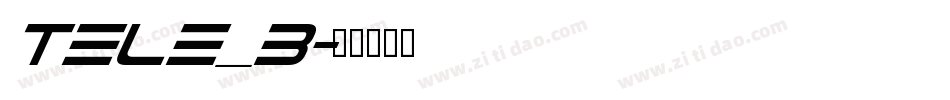 Tele_b字体转换