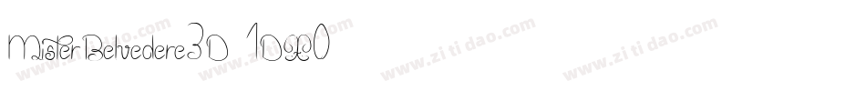 MisterBelvedere3D-1DX0字体转换