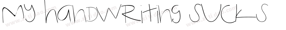 My-Handwriting-Sucks字体转换