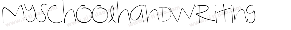 MySchoolHandwriting字体转换
