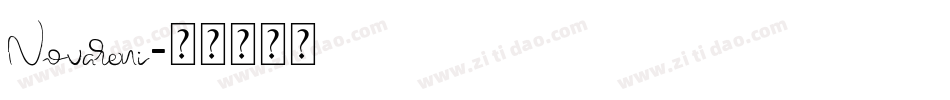 Novareni字体转换