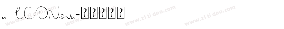 a_LCDNova字体转换