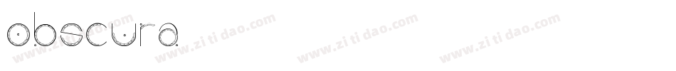 Obscura字体转换