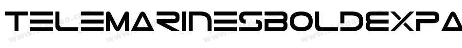 TeleMarinesBoldExpandedItalic-mz6G字体转换