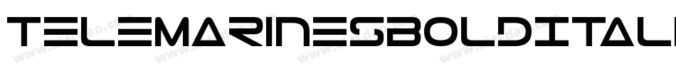 TeleMarinesBoldItalic-dz6X字体转换