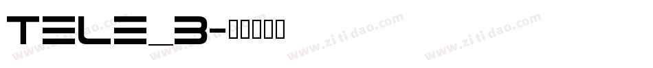 Tele_b字体转换