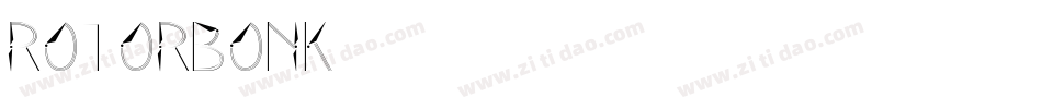 ROTORbonk字体转换