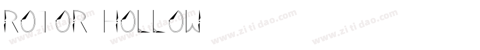 Rotor-Hollow字体转换