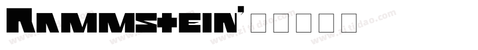Rammstein字体转换