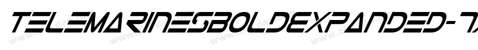 TeleMarinesBoldExpanded-7xdA字体转换 TeleMarinesBoldExpanded-7xdA字体转换
