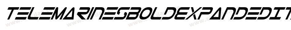 TeleMarinesBoldExpandedItalic-mz6G字体转换