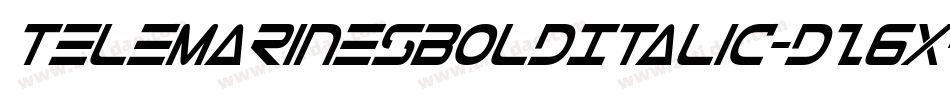 TeleMarinesBoldItalic-dz6X字体转换