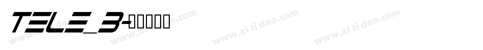 Tele_b字体转换